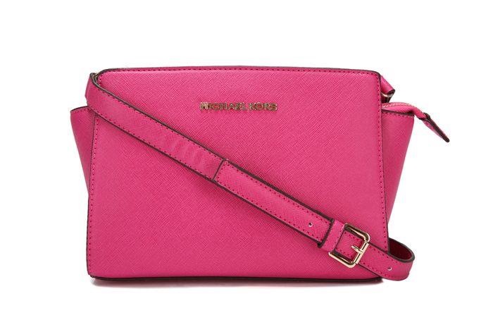 michael kors selma mini messenger plum På Salg Butikker feol3